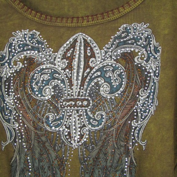 Western Embellished Angel Wing Top, XL - Picture 16 of 16